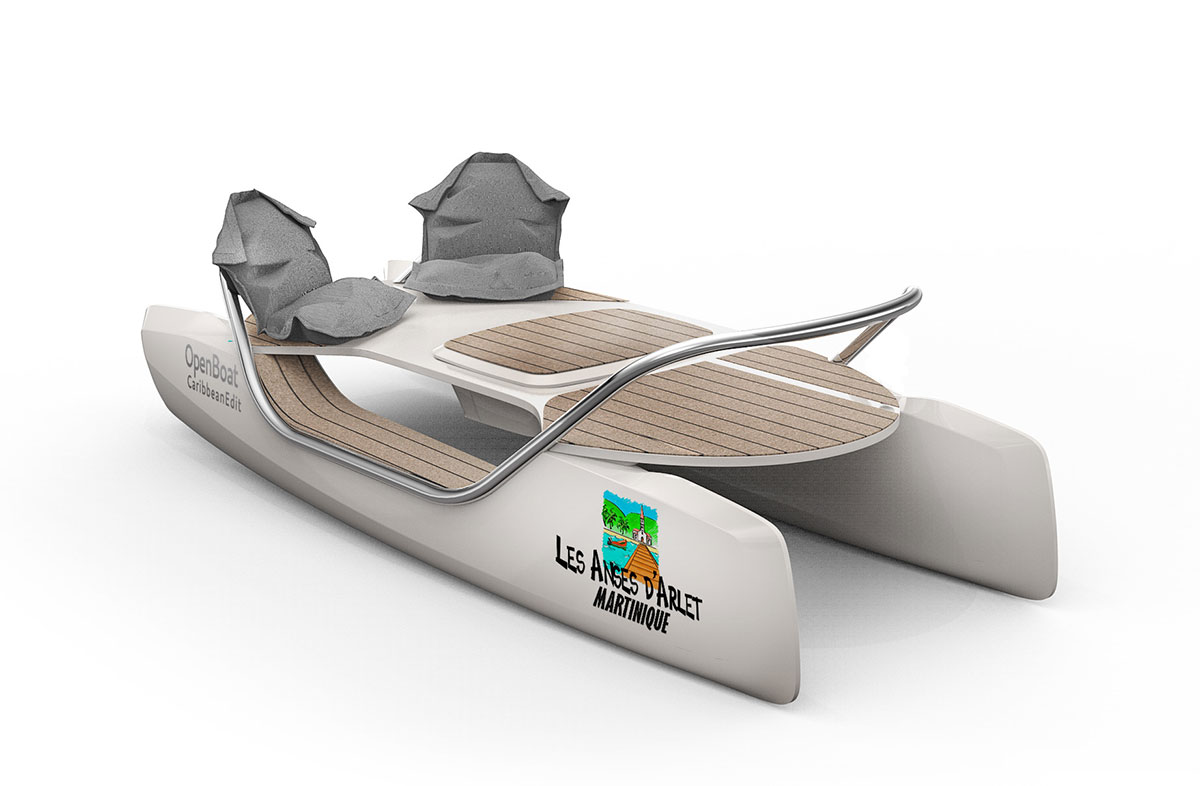 REV inside Ceclo Open Boat