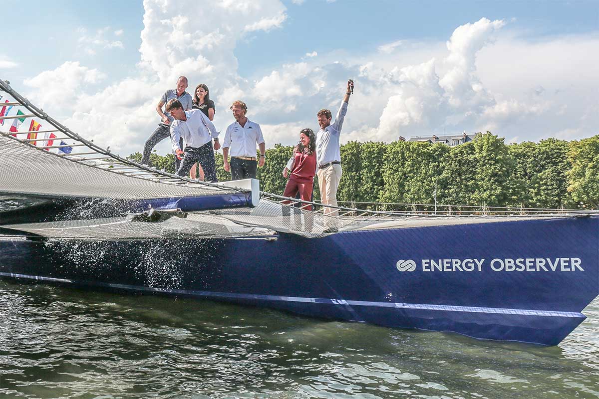 Energy Observer : le bateau  hydrogne en escale inaugurale  Paris