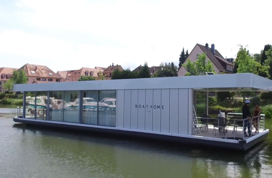 Boathome : la maison flottante lectrique en vidos