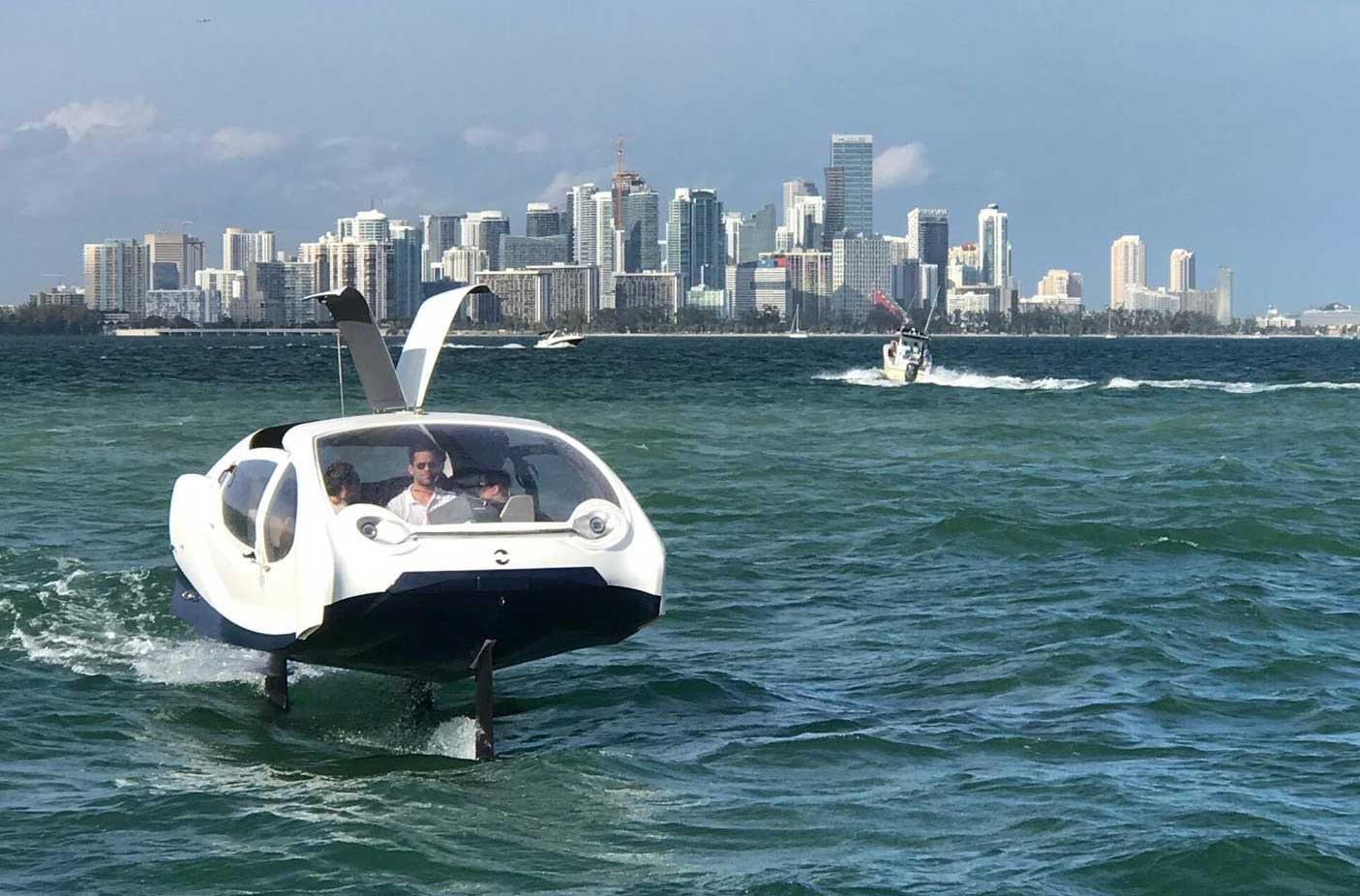 Le bateau-taxi lectrique de SeaBubbles  la conqute de lAmrique