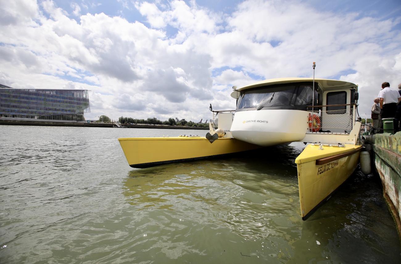 A Rouen, la navette fluviale lectrique entre en service