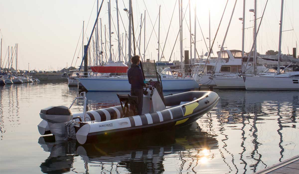 Le Golfe du Morbihan choisit le semi-rigide lectrique de Naviwatt