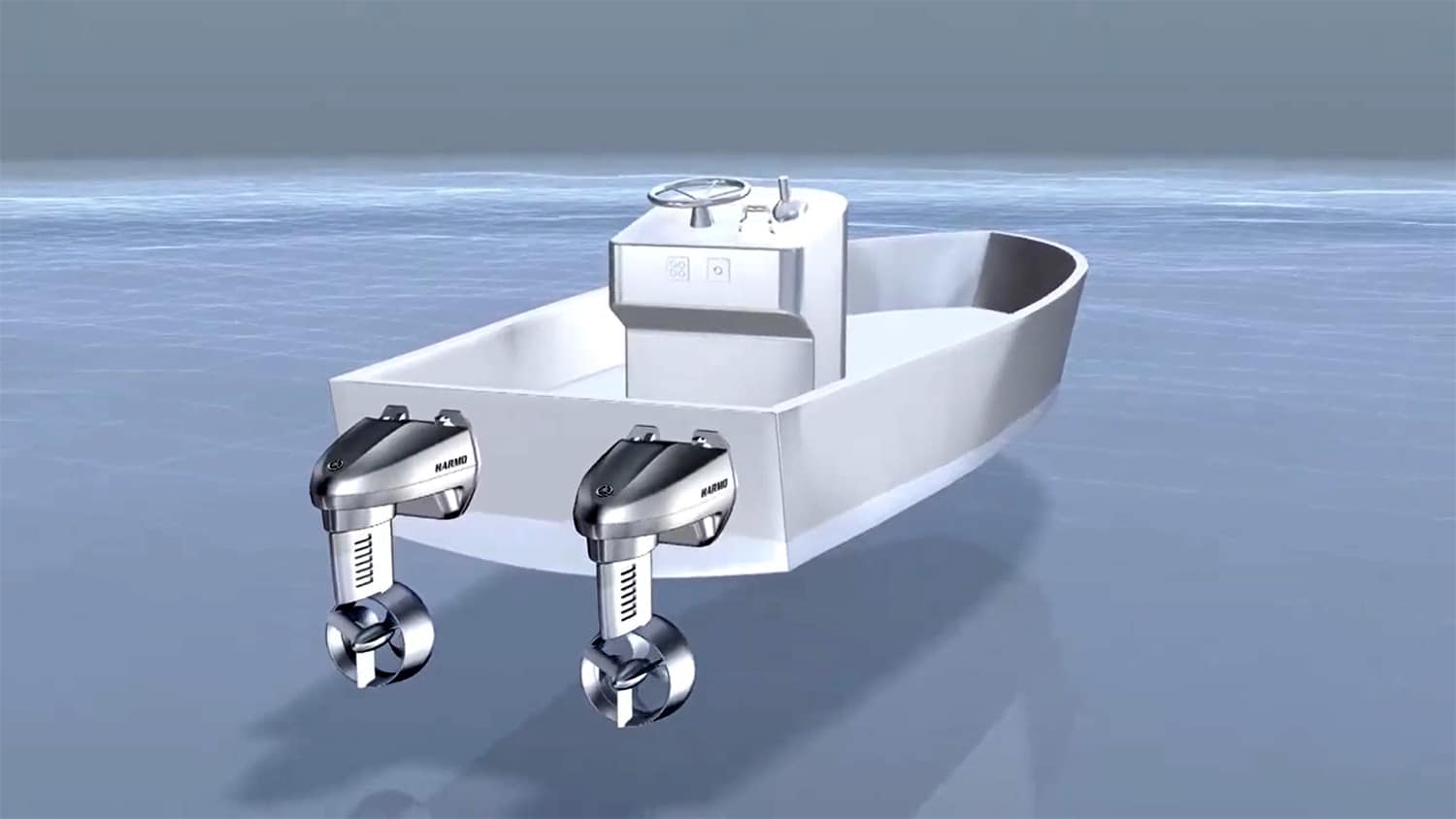 Bateau lectrique : Yamaha teste son systme  double moteur