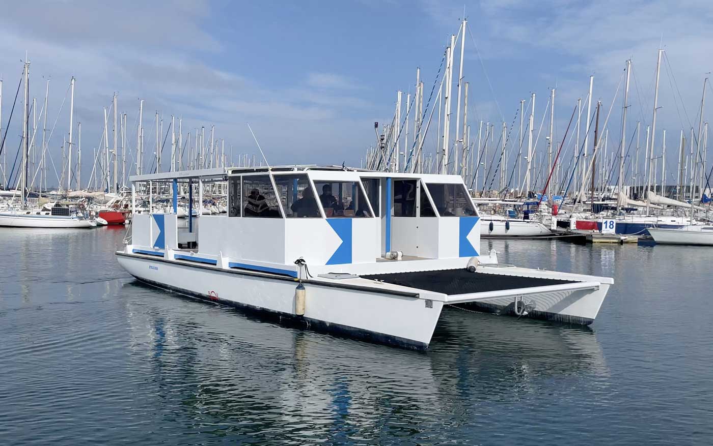 A Port-Vendres, le Paradis des Bulles met  leau un premier bateau de plonge 100 % lectrique