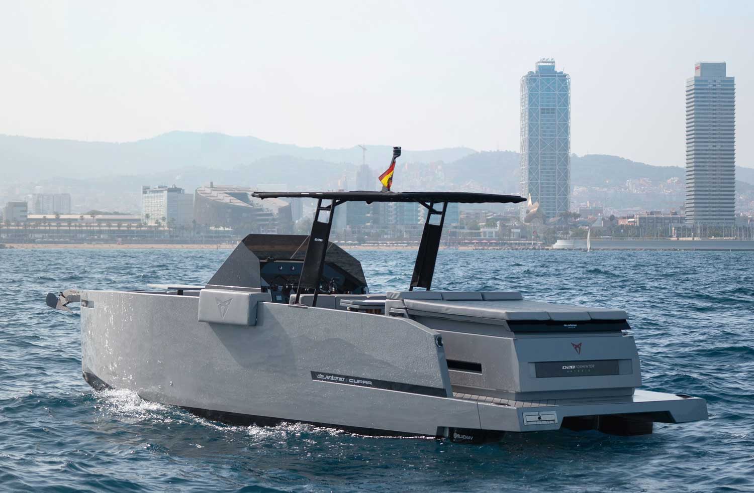 BlueNav s’associe à De Antonio Yachts et Cupra pour créer un Day Boat hybride