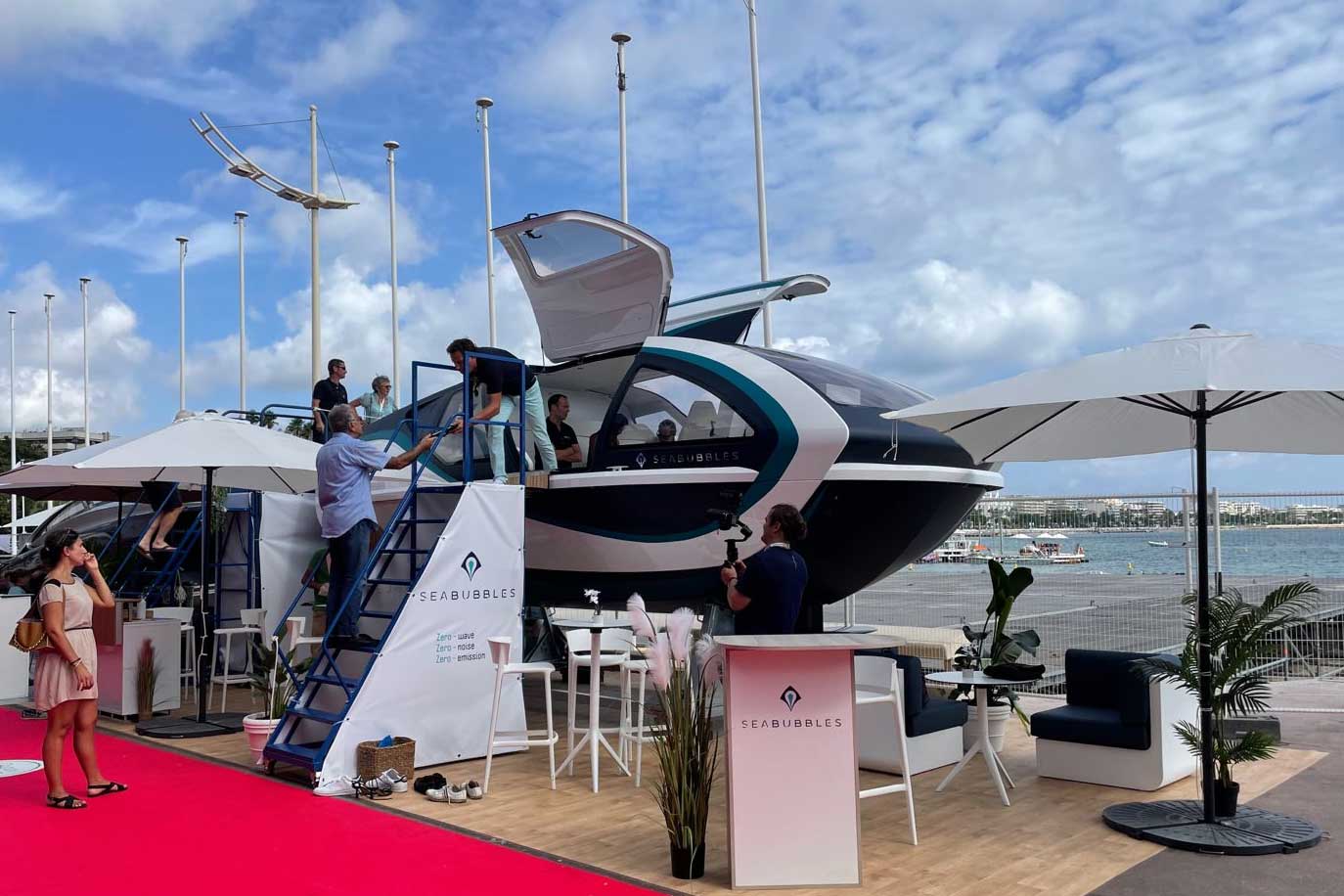 ​SeaBubbles : le bateau-volant  hydrogne se dvoile au salon nautique de Cannes