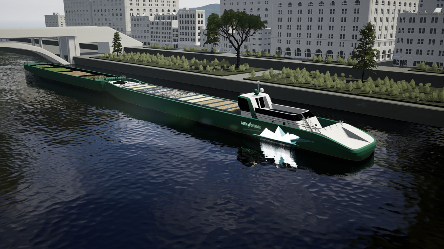 Bateau hybride gaz-lectrique : Green Deliriver autoris  naviguer