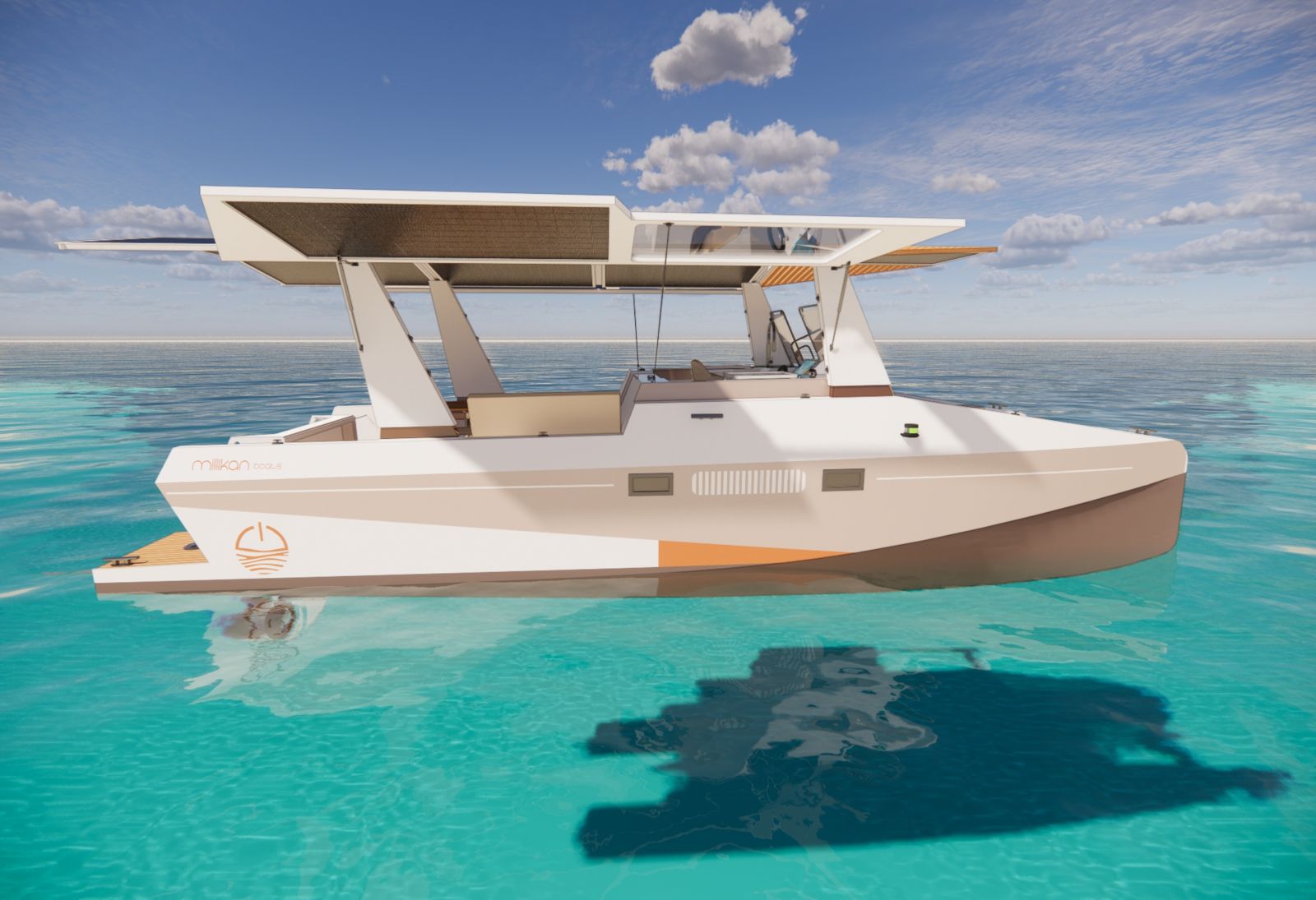 ​Millikan M.9 : un catamaran lectro-solaire made in France