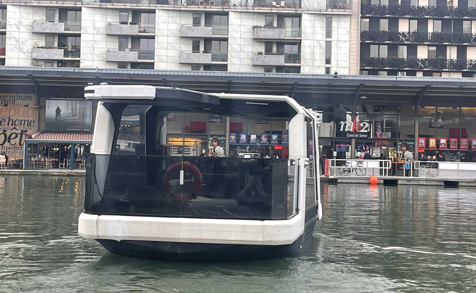 Imprim en 3D, le bateau lectrique Tony est test au bassin de la Villette