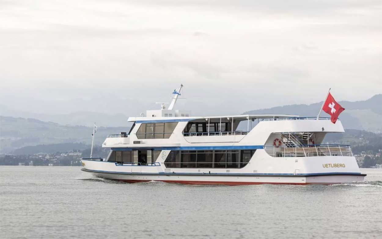 A Zurich, ce bateau diesel a t converti  llectrique