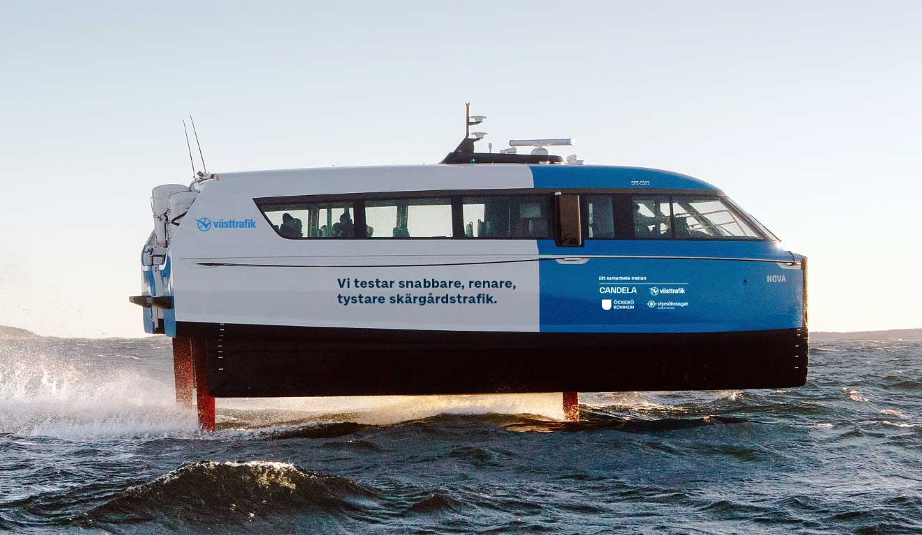 Le ferry volant lectrique de Candela bientt test  Gteborg