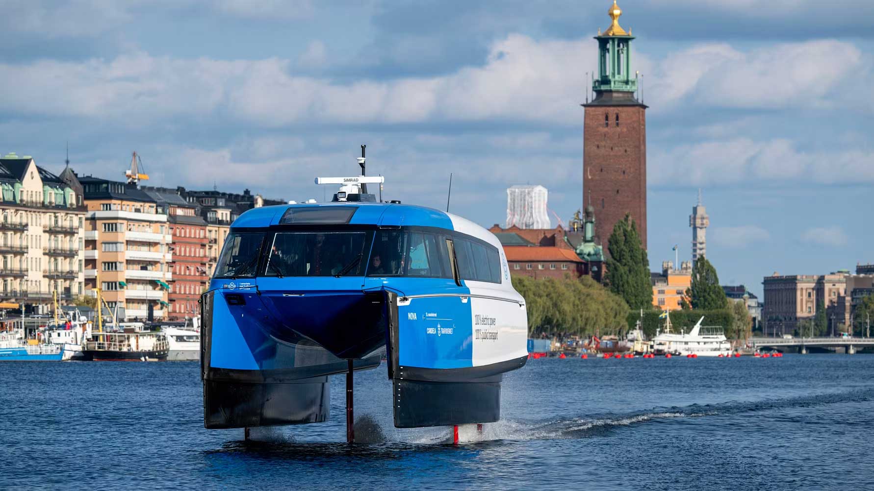A Stockholm, le ferry �lectrique de Candela est un franc succ�s !
