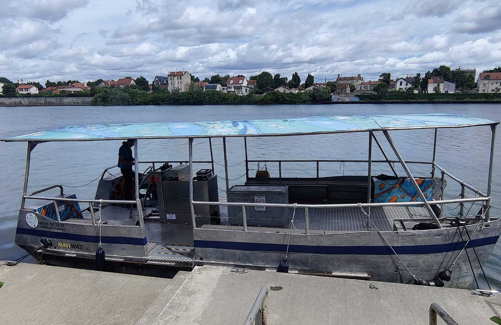 A Choisy-le-Roi, Naviwatt fait passer le passeur de rives � la propulsion �lectrique