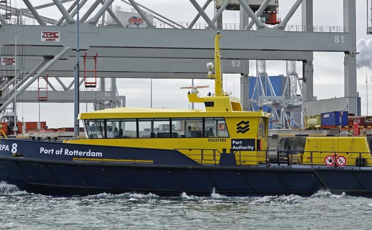 Aux Pays-Bas, les batteries gagnent du terrain � bord des navires de travail