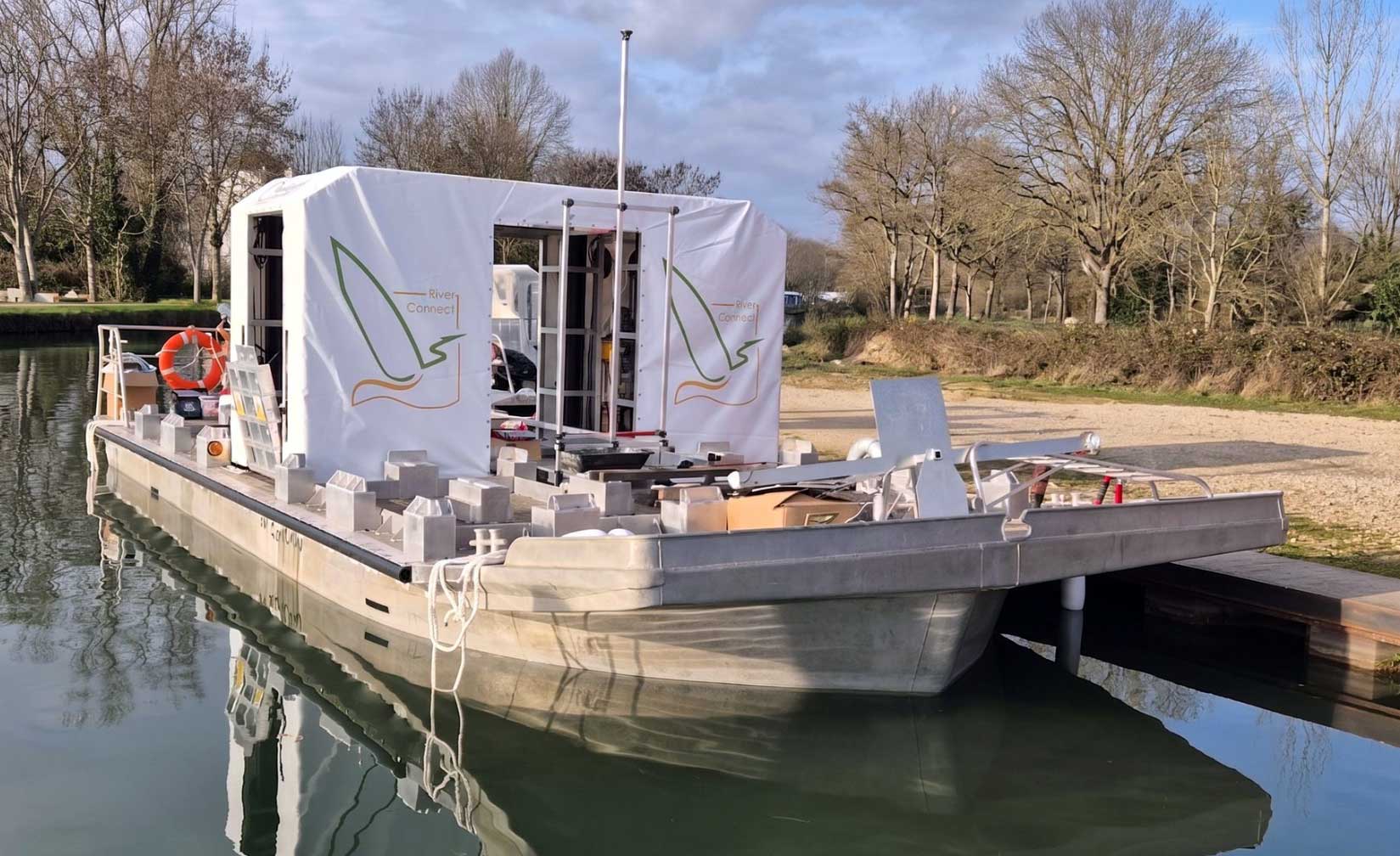 Fret fluvial � Toulouse : River Connect dresse un premier bilan positif du KRONOS 80 de Weenav